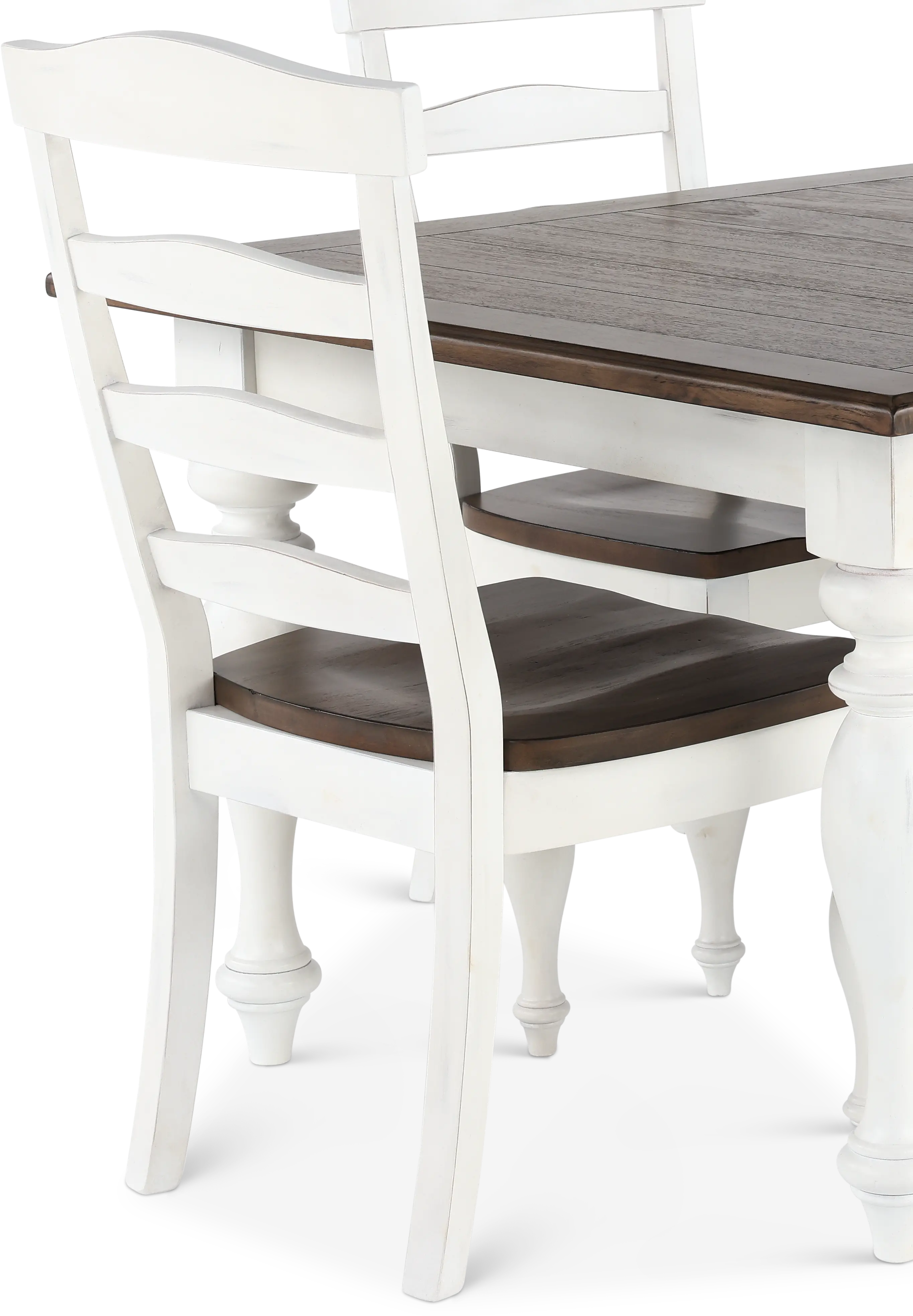 Pasadena White and Brown 5 Piece Dining Set-6