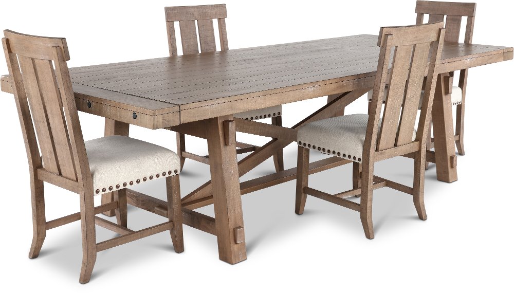 Cassie Natural 5 Piece Dining Set