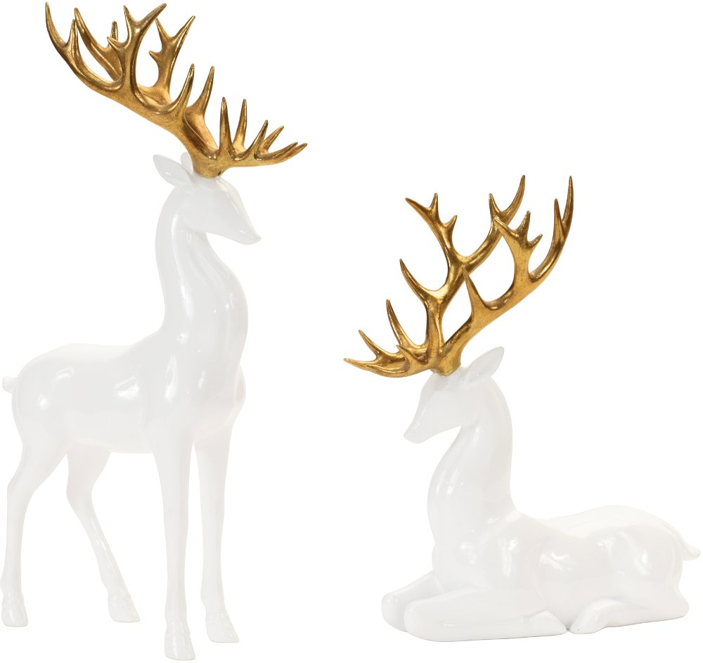 Melrose 2-pc. Modern Holiday Deer Table Decor Set