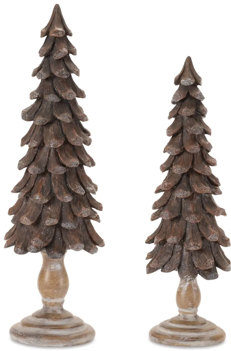 Large Brown Pine Cone Tree