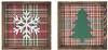 Assorted Framed Snowflake Wood Art