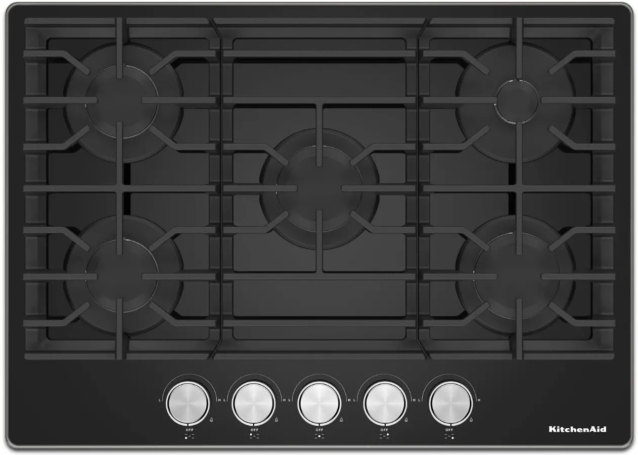 KCGG530PBL KitchenAid 30  5-Burner Gas Cooktop - Black-1