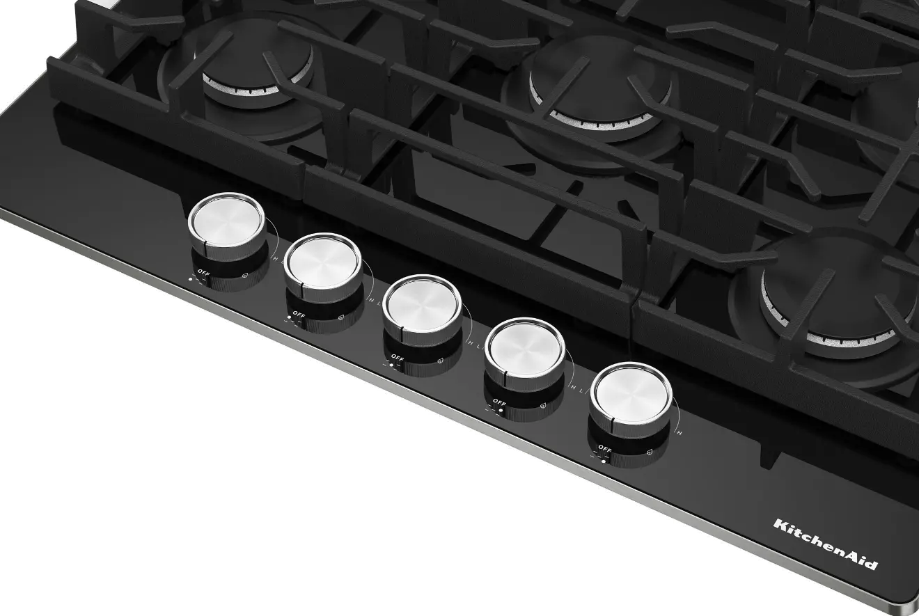 KCGG530PBL KitchenAid 30  5-Burner Gas Cooktop - Black-4