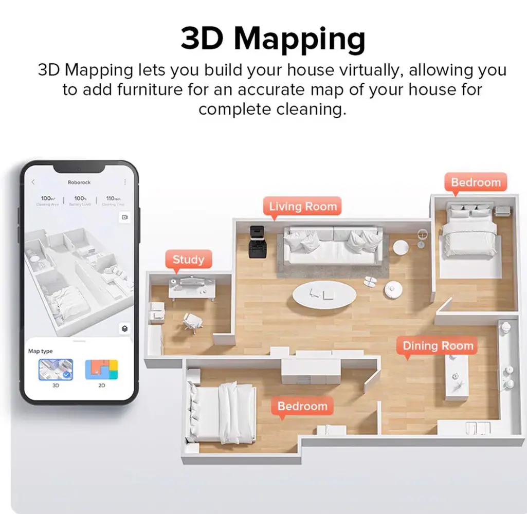 Q8_MAX_PLUS-WHT Roborock Q8 Max Plus WiFi Connected Robot Vacuum and Mop-2