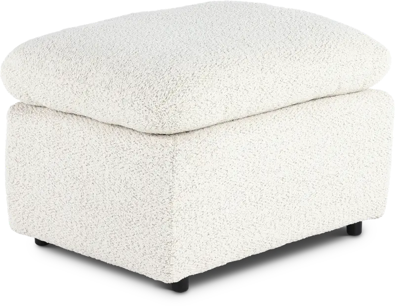 Plush River Rock Ottoman