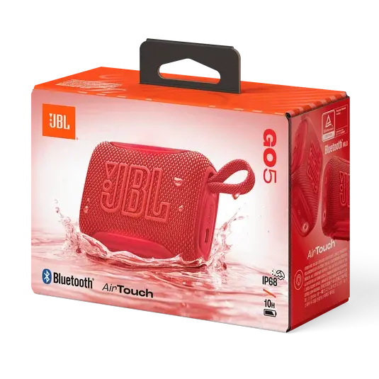 JBLGO5REDAM JBL Go 5 Portable Bluetooth Speaker - Red-9