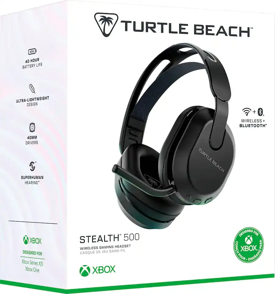 TURL021048XBX Turtle Beach Stealth 500 Wireless Over-Ear Gaming Headset for Xbox Series X|S, Xbox One - Black-16