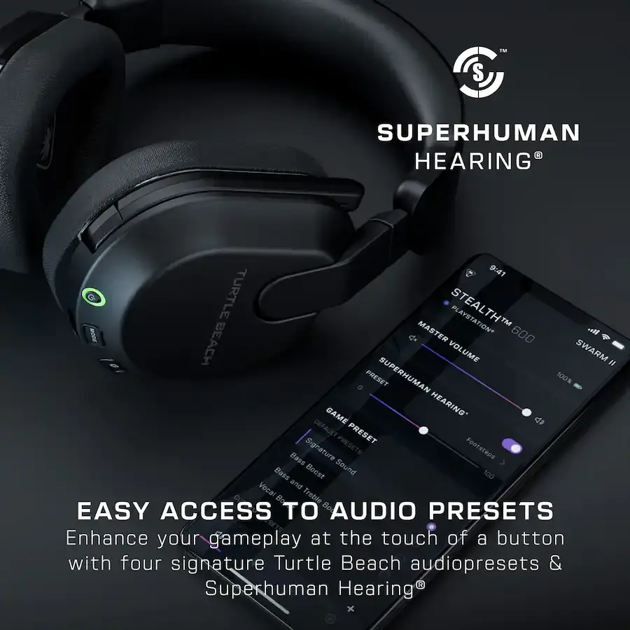TURL031023PS5 Turtle Beach Stealth 600 Wireless Over-Ear Gaming Headset for PS5, PS4, and PC - Black-10