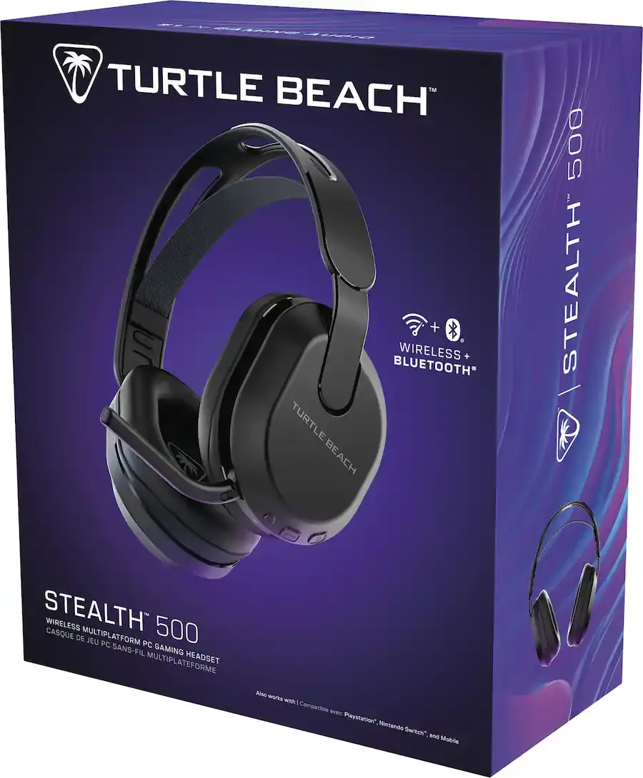 TURL031047PS5 Turtle Beach Stealth 500 Wireless Over-Ear Gaming Headset for PS5, PS4 - Black-16