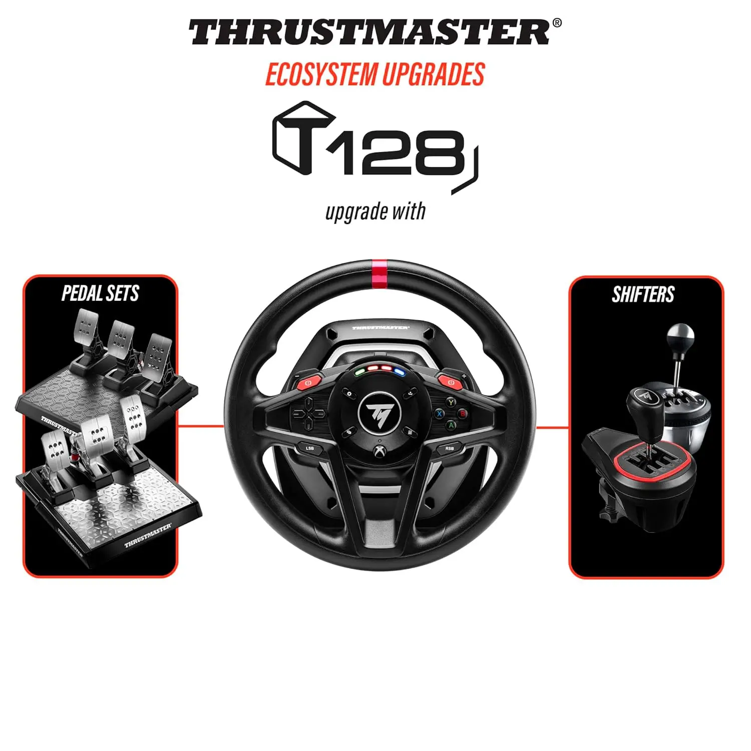 Thrustmaster T128 Racing Wheel for Xbox One, Xbox X|S, and PC-10