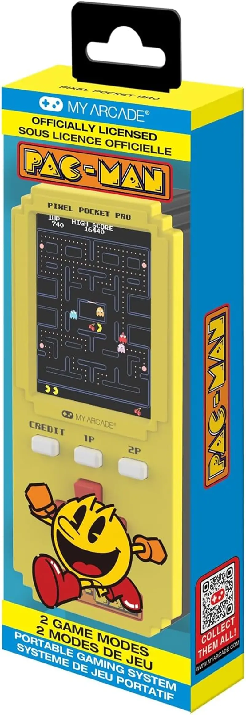 Pac-Man Pixel Pocket Pro Portable Keychain Arcade