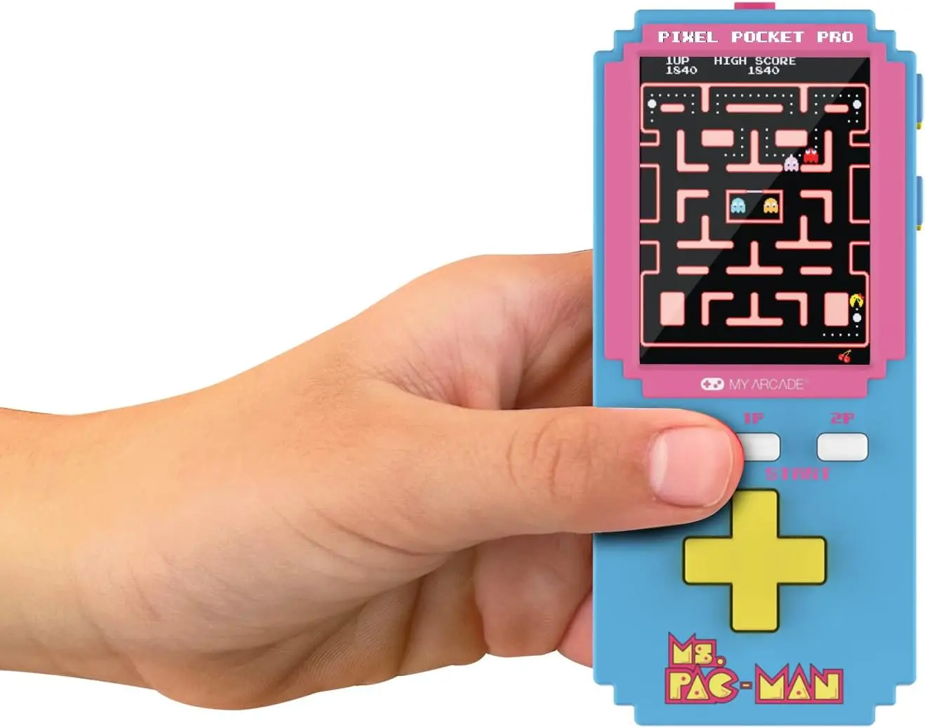 Ms. Pac-Man Pixel Pocket Pro Portable Keychain Arcade-4