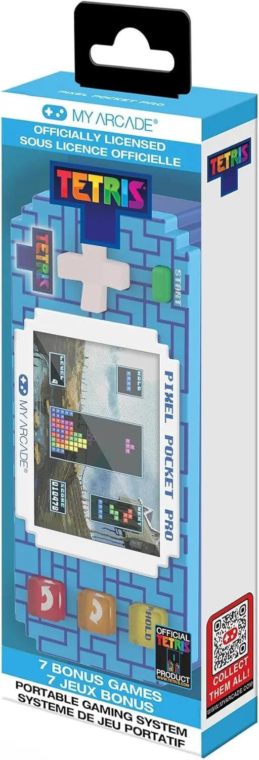 Tetris Pixel Pocket Pro Portable Keychain Arcade-1