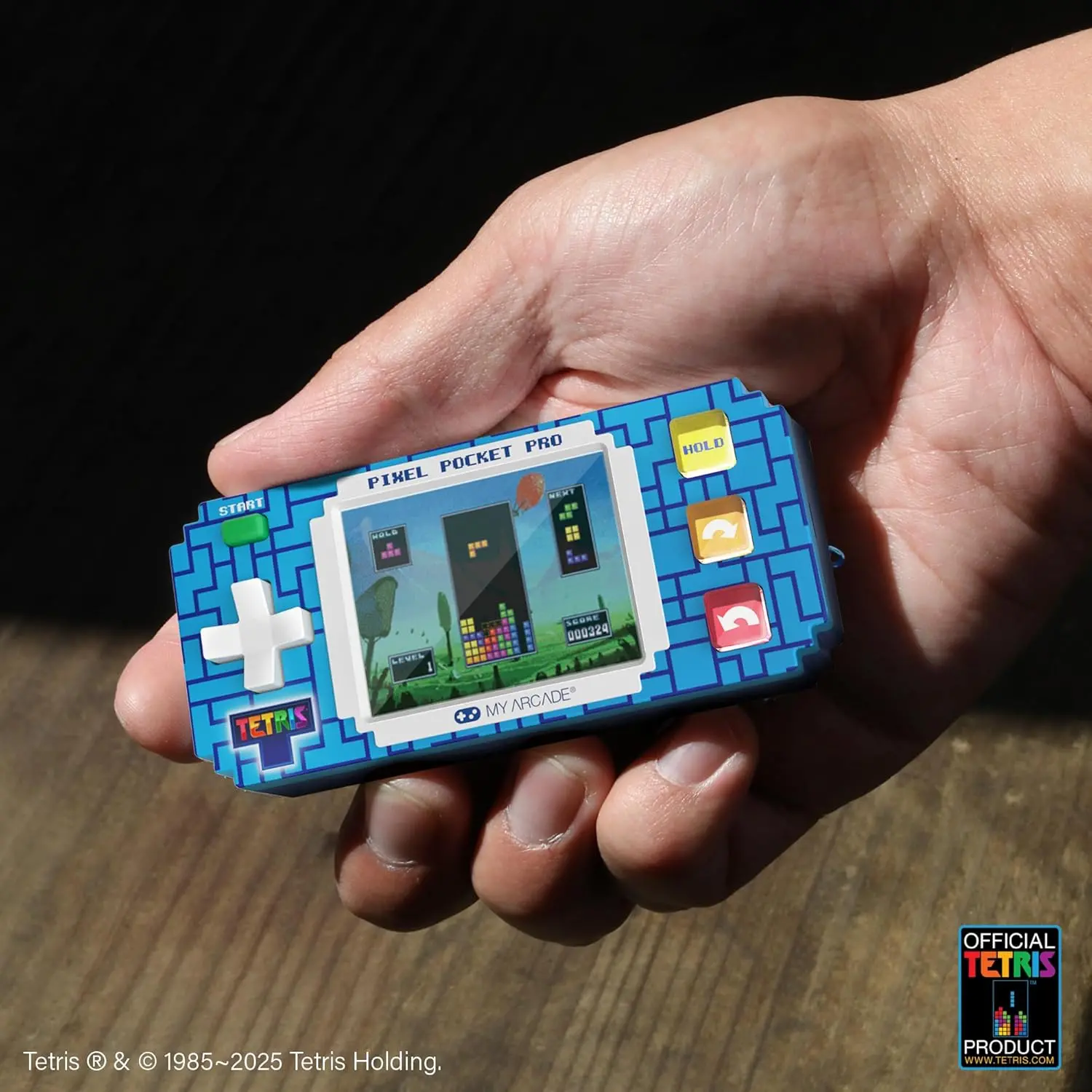 Tetris Pixel Pocket Pro Portable Keychain Arcade-3