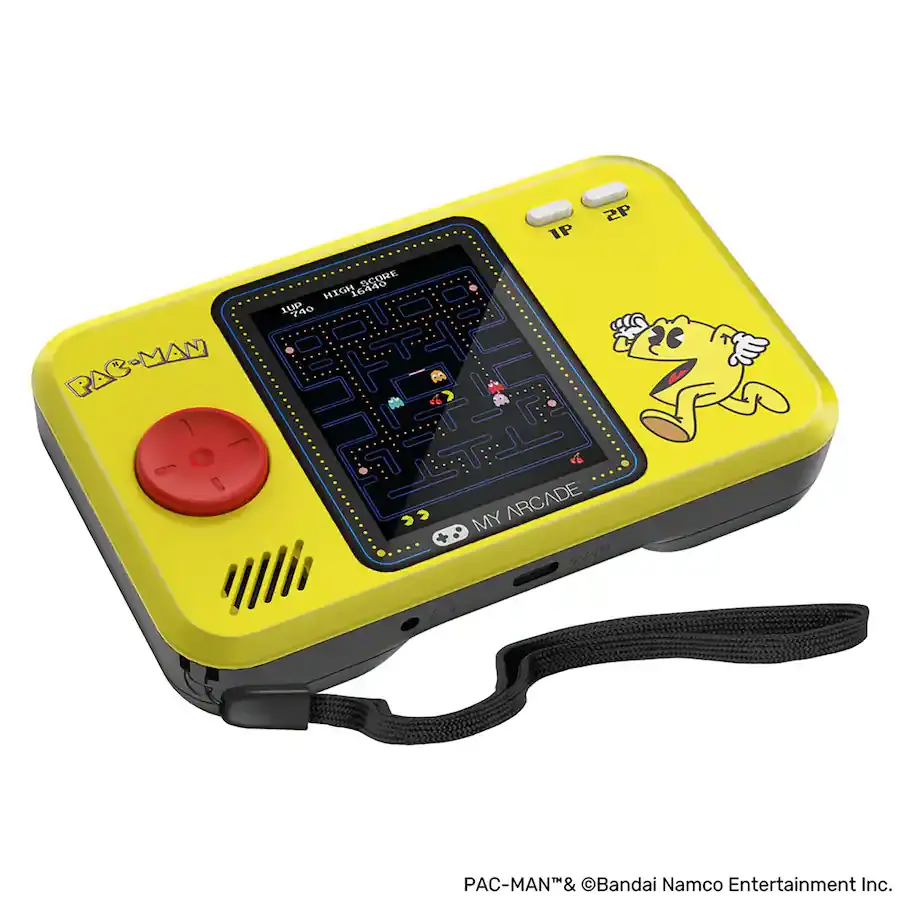 Pac-Man Pocket Player Pro Portable Handheld Gaming System with Travel Case-3