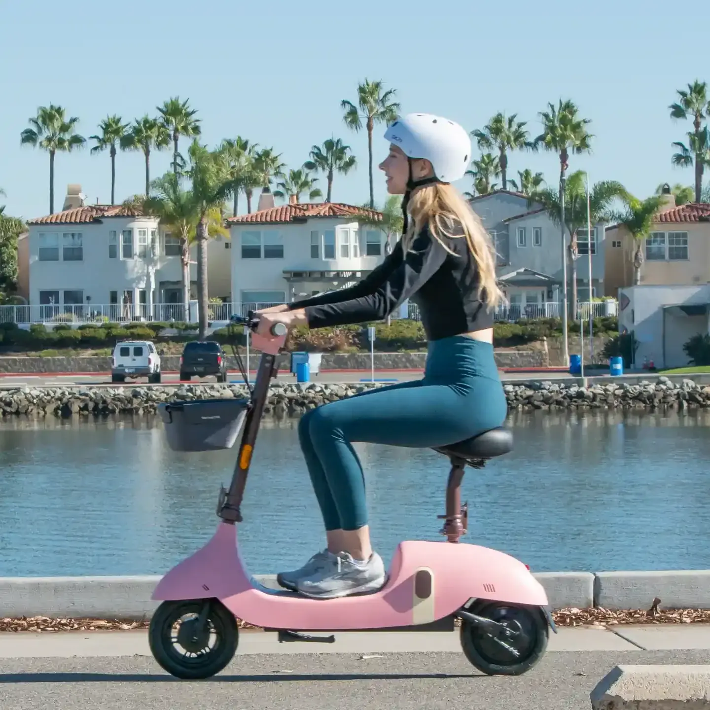 OKAI Ceetle Pro Seated Electric Scooter - Pink-2