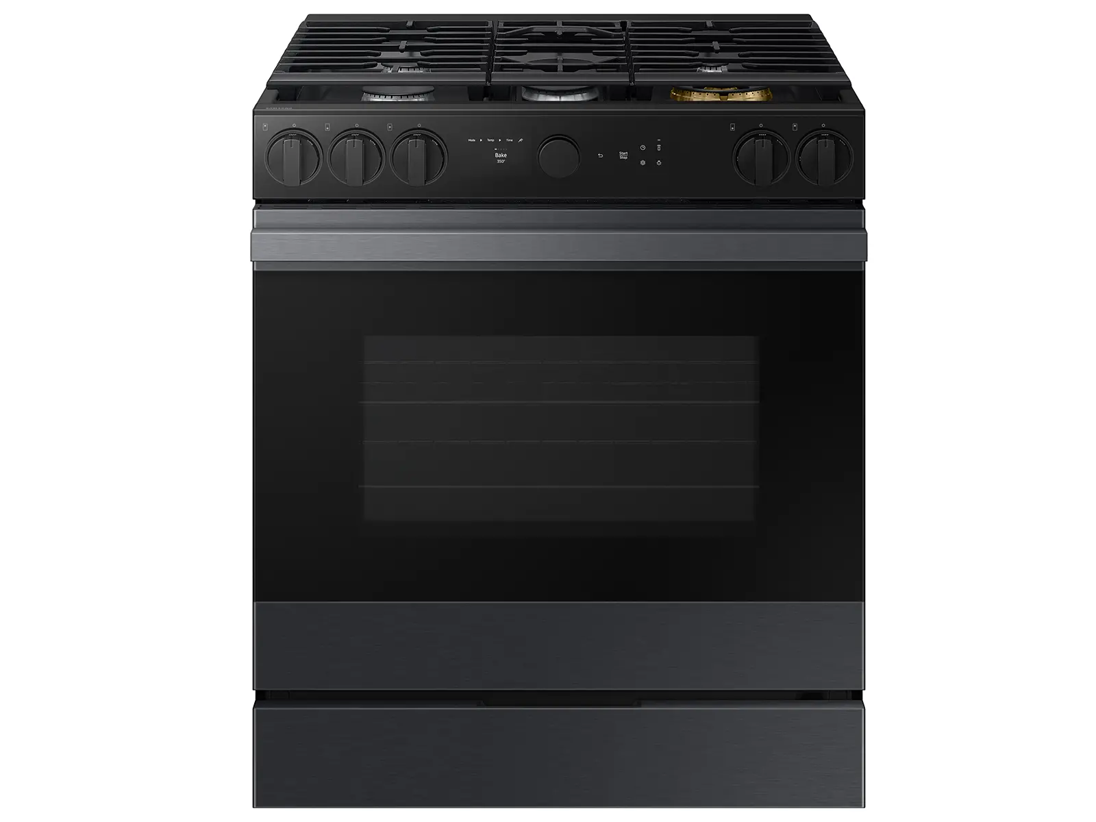 NSG6DG8500MT Samsung Bespoke 5-Burner Smart Slide-In Gas Range with Air Sous Vide & Air Fry - Matte Black Steel-1