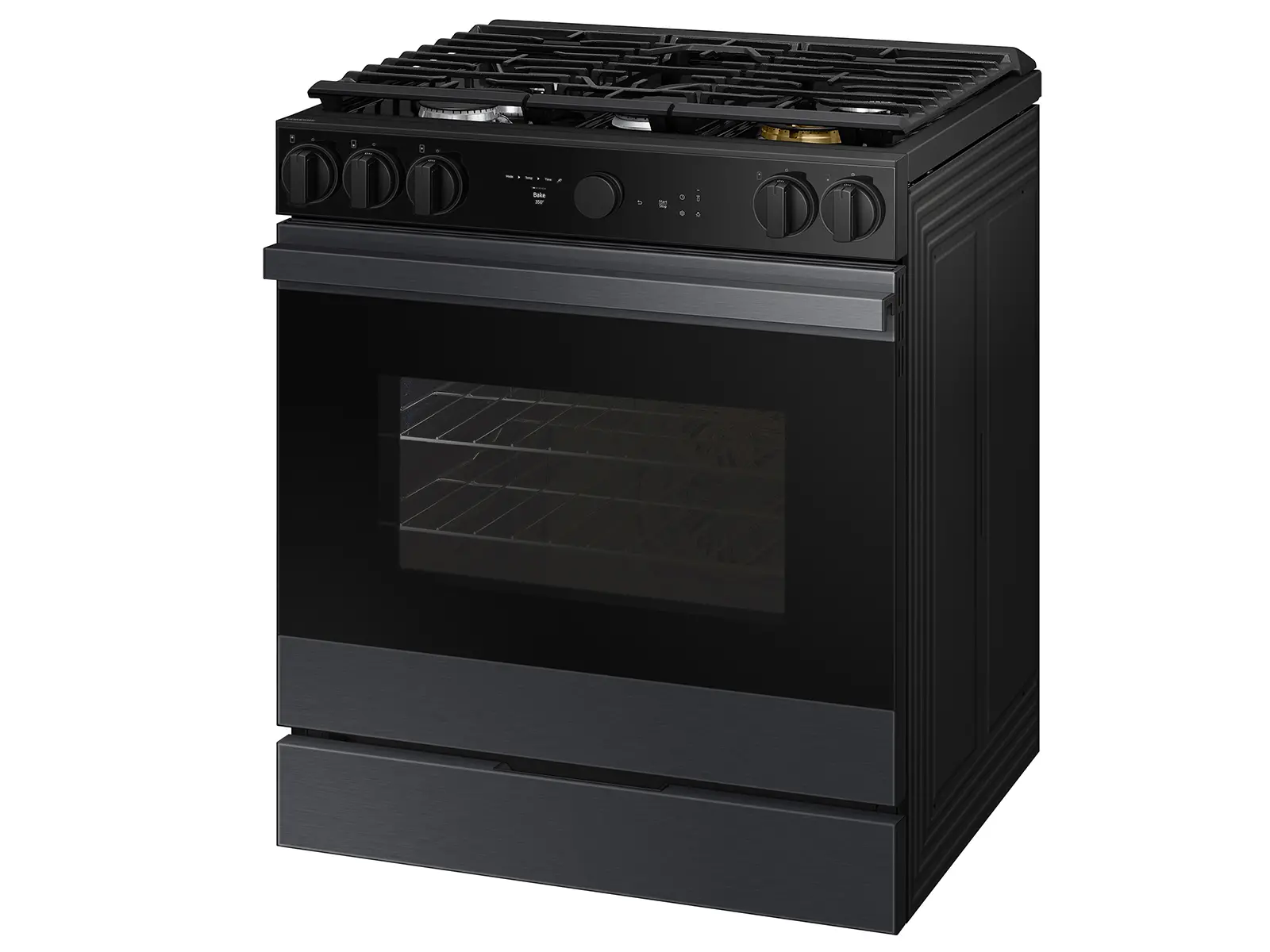 NSG6DG8500MT Samsung Bespoke 5-Burner Smart Slide-In Gas Range with Air Sous Vide & Air Fry - Matte Black Steel-11