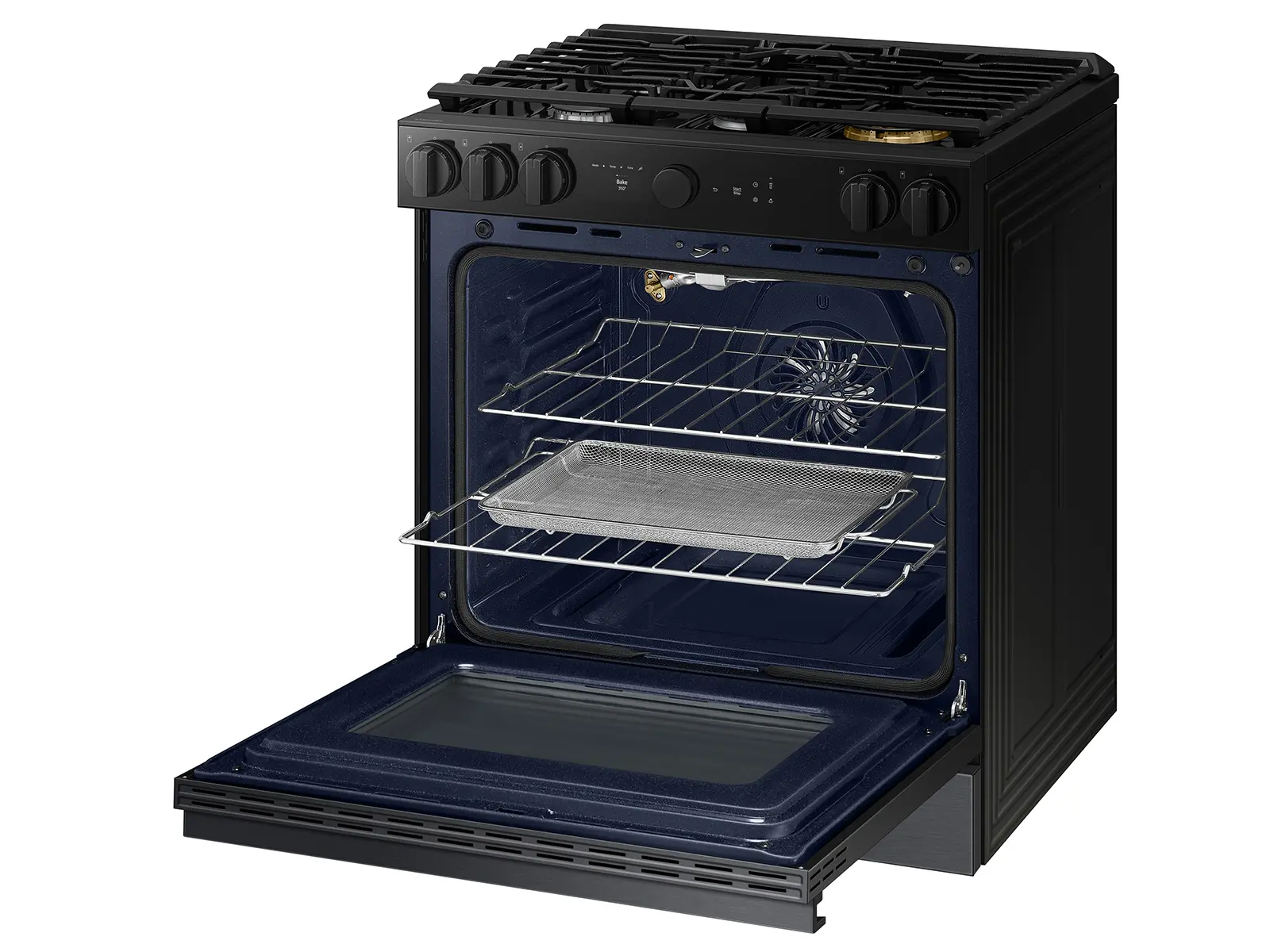 NSG6DG8500MT Samsung Bespoke 5-Burner Smart Slide-In Gas Range with Air Sous Vide & Air Fry - Matte Black Steel-12