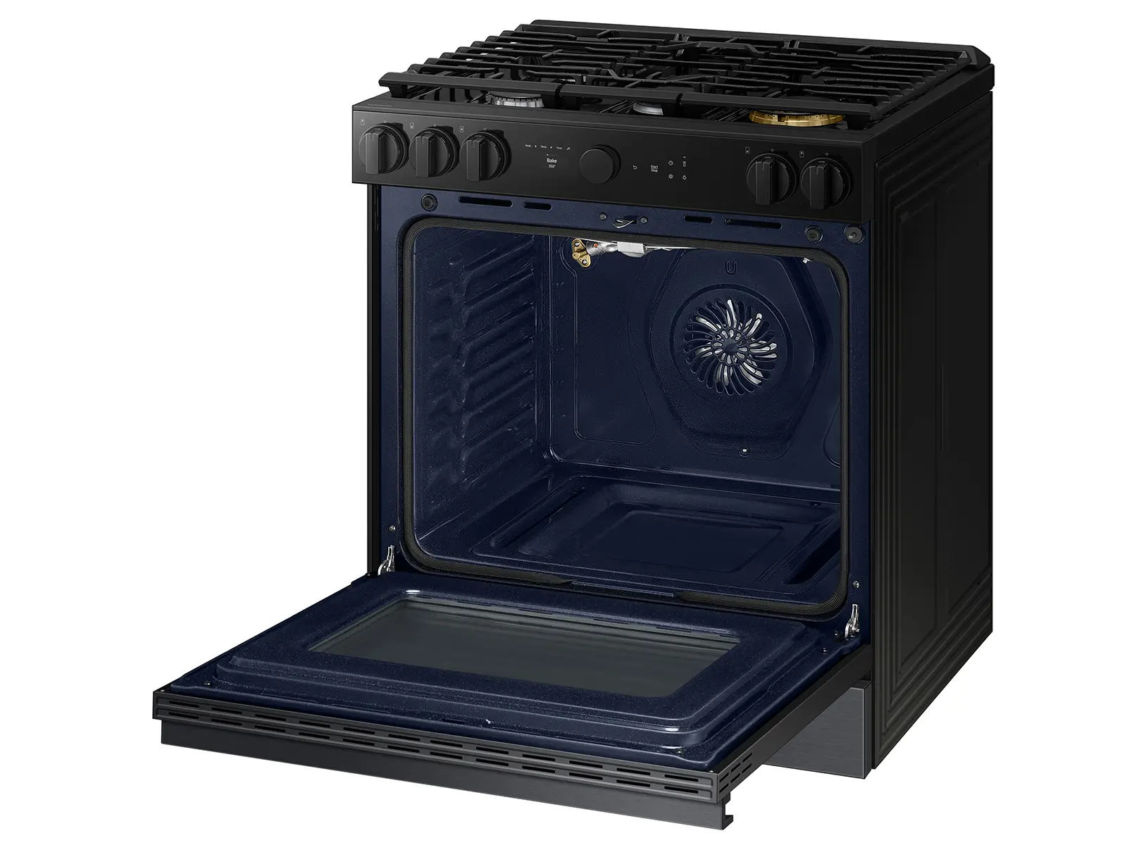 NSG6DG8500MT Samsung Bespoke 5-Burner Smart Slide-In Gas Range with Air Sous Vide & Air Fry - Matte Black Steel-13