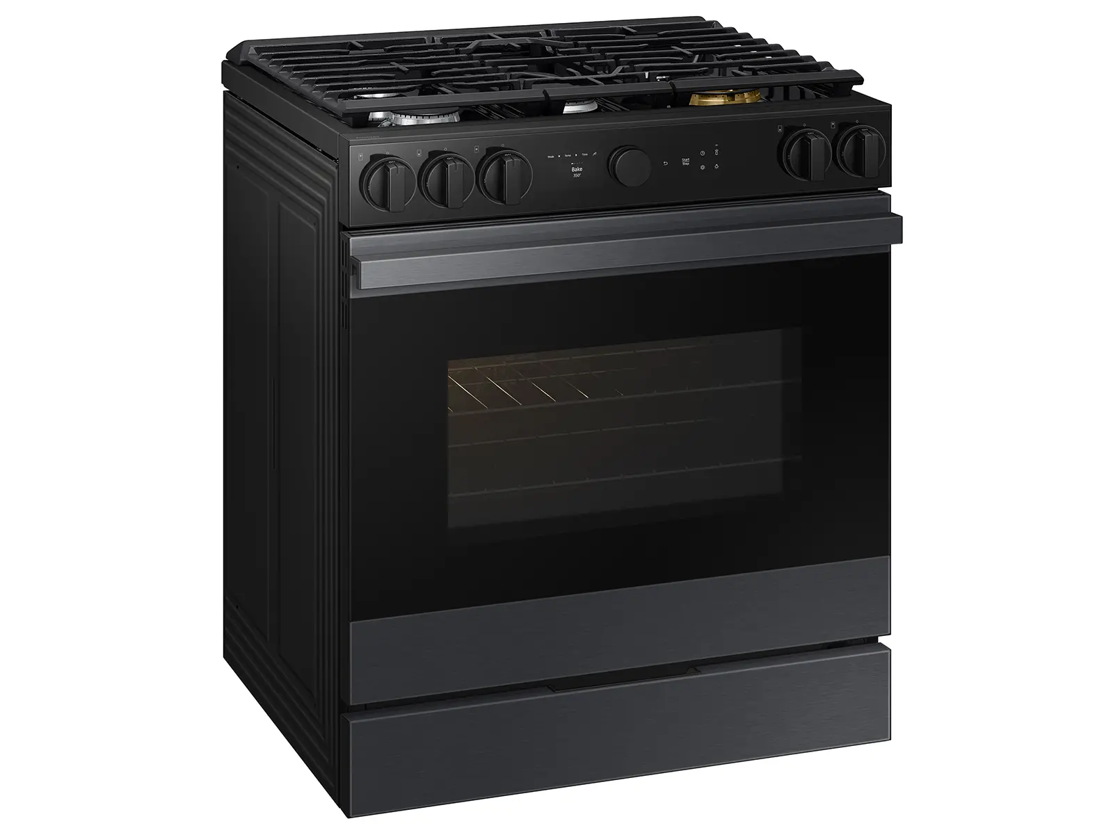 NSG6DG8500MT Samsung Bespoke 5-Burner Smart Slide-In Gas Range with Air Sous Vide & Air Fry - Matte Black Steel-14