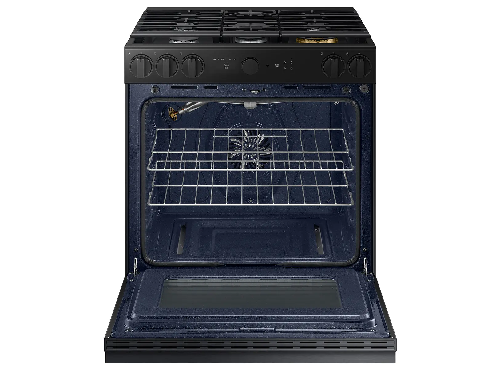 NSG6DG8500MT Samsung Bespoke 5-Burner Smart Slide-In Gas Range with Air Sous Vide & Air Fry - Matte Black Steel-7