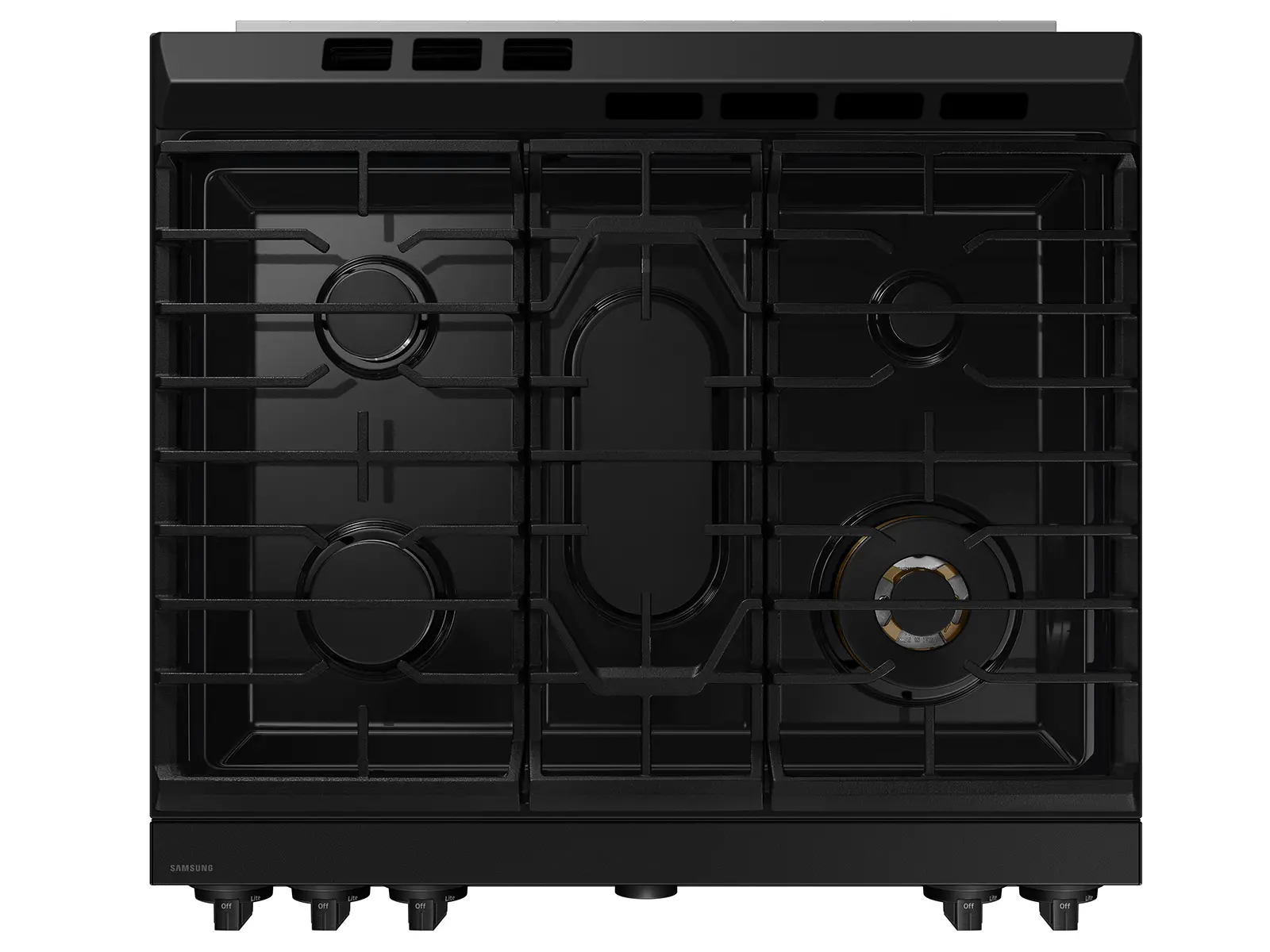 NSG6DG8500MT Samsung Bespoke 5-Burner Smart Slide-In Gas Range with Air Sous Vide & Air Fry - Matte Black Steel-9
