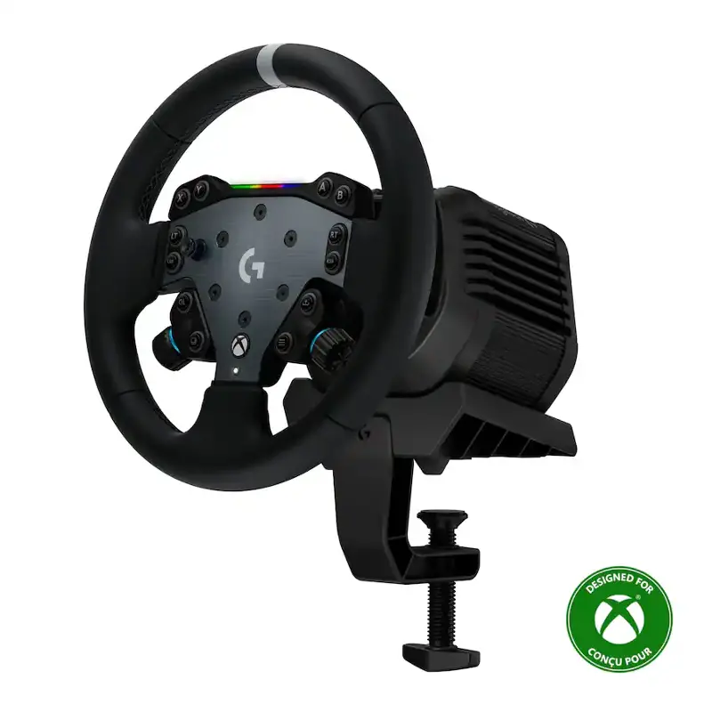 Logitech RS50 System 3 Piece Slim Racing Steering Wheel for Xbox and PC