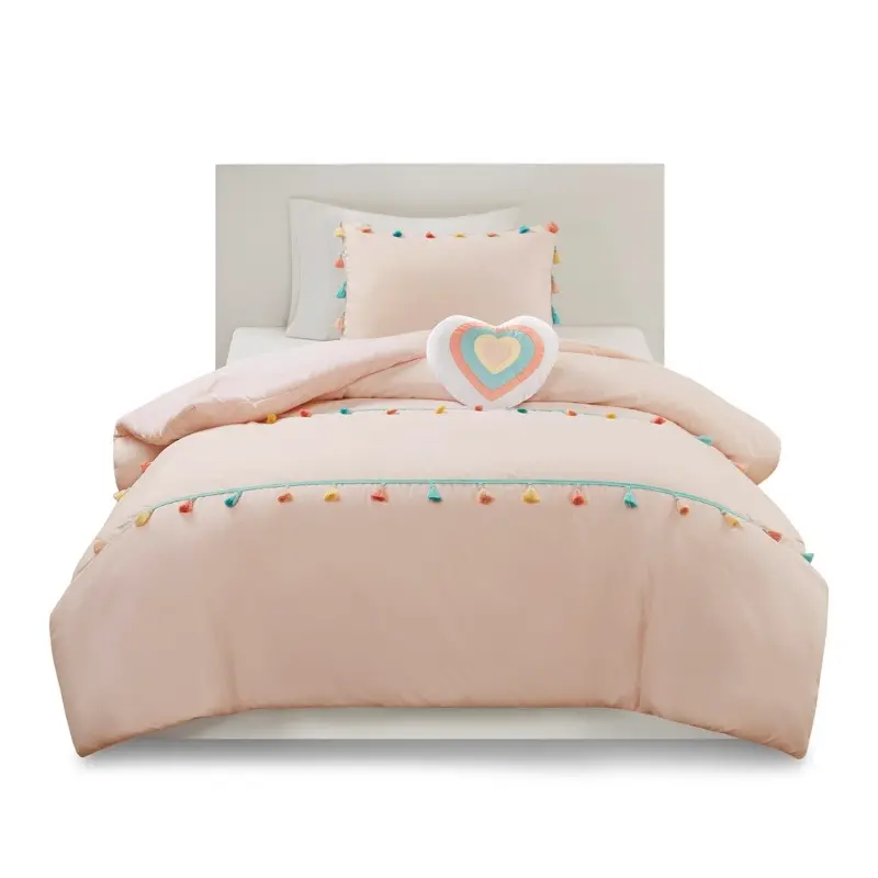 Tessa Pink Twin 3-Piece Comforter Set