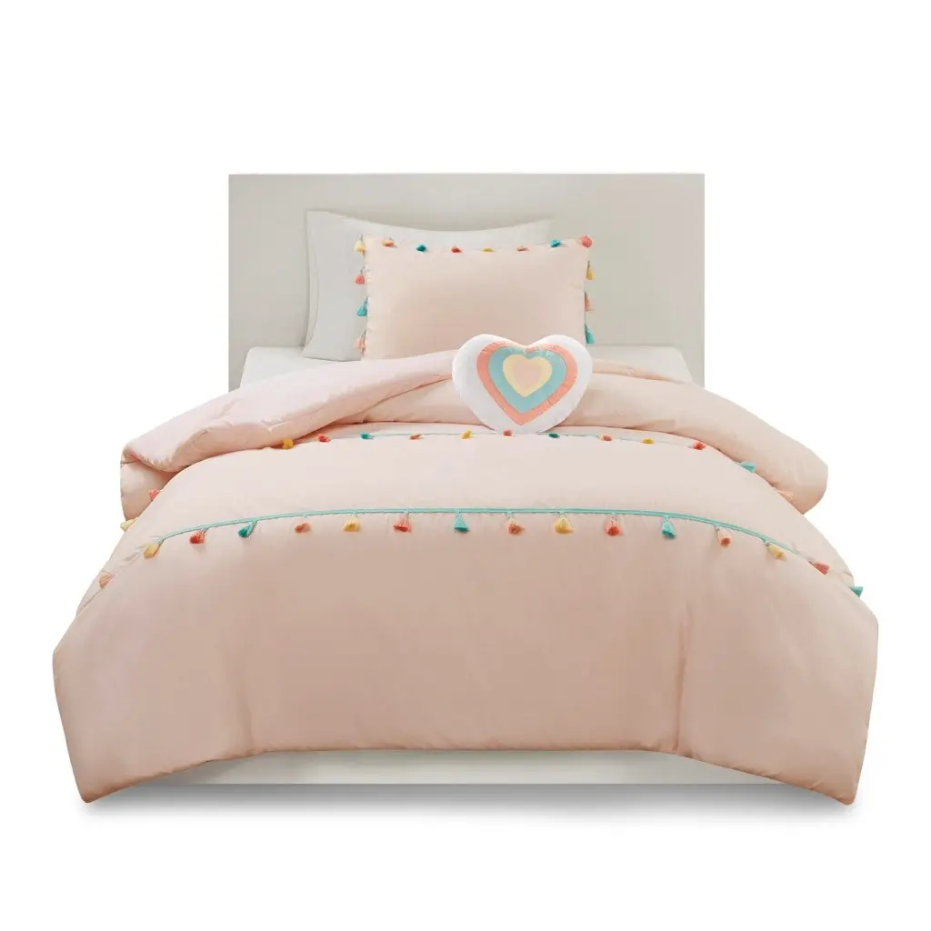 Tessa Pink Full/Queen 4-Piece Comforter Set-1