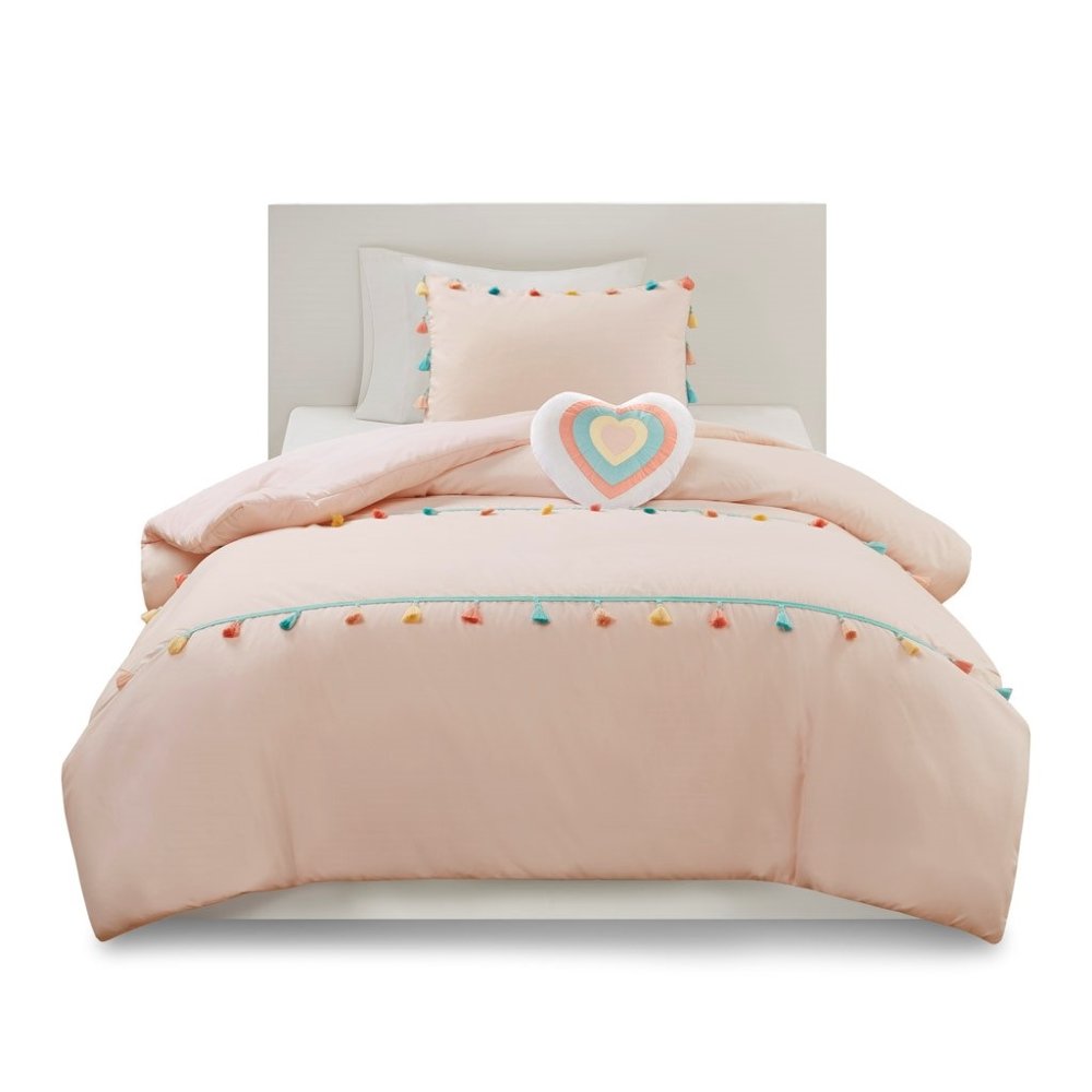 Tessa Pink Full/Queen 4-Piece Comforter Set