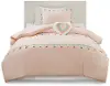 Tessa Pink Full/Queen 4-Piece Comforter Set