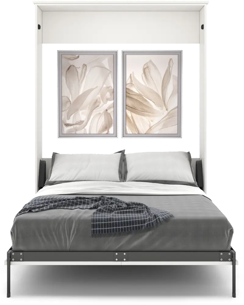 Roberts White Queen Murphy Bed
