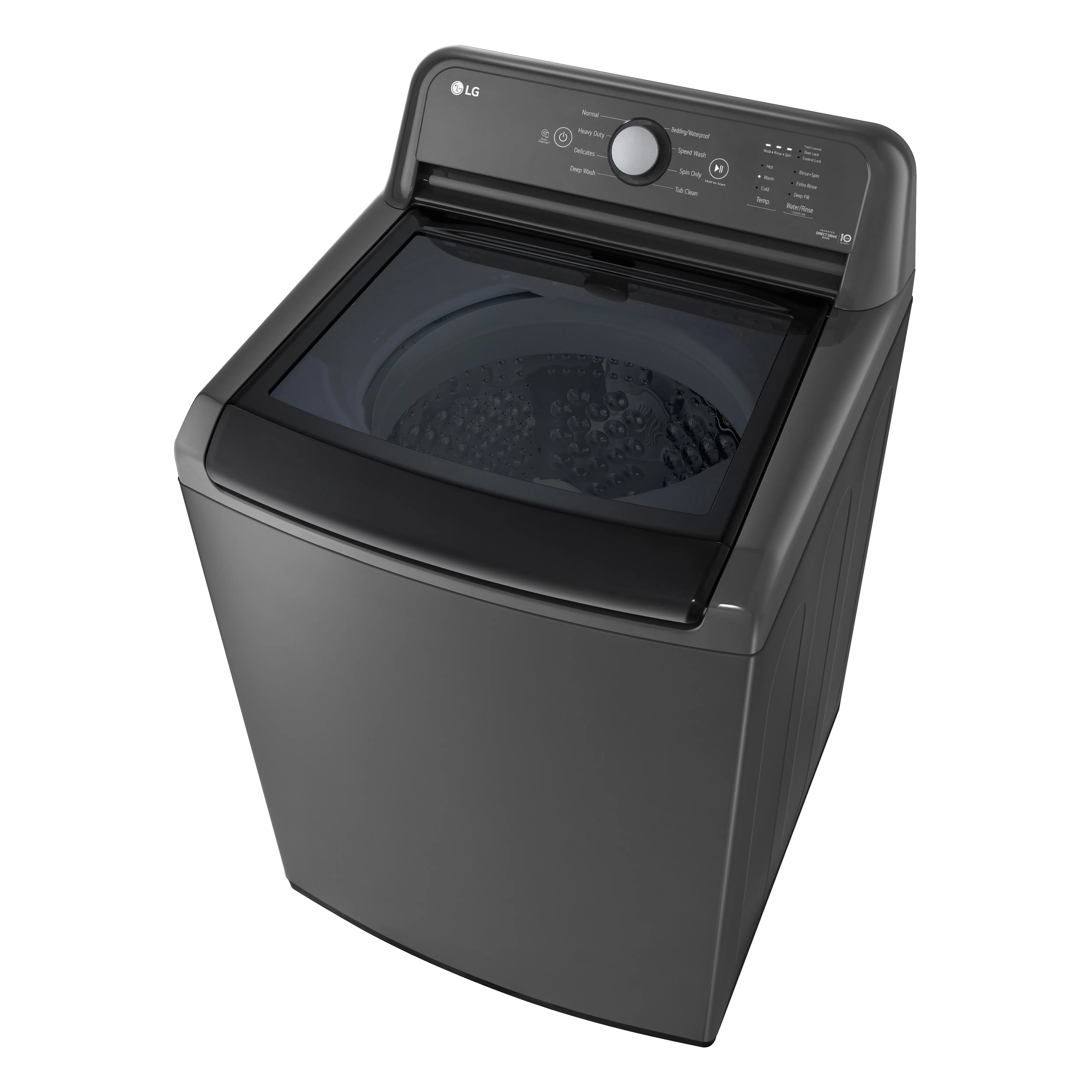 WT6105CM LG 4.1 cu. ft. Top Load Washer with Agitator and SlamProof® Glass Lid - Monochrome Gray-11