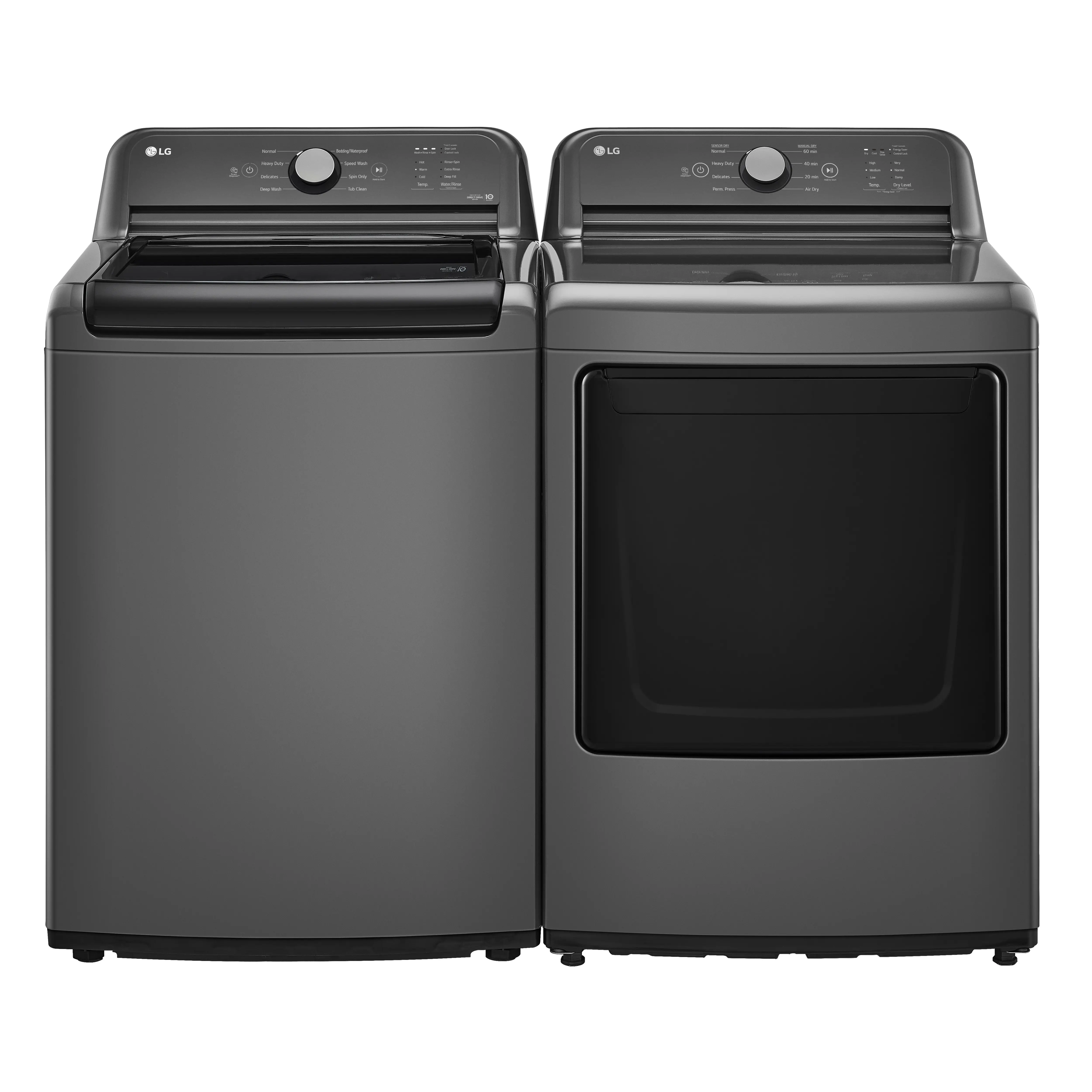 WT6105CM LG 4.1 cu. ft. Top Load Washer with Agitator and SlamProof® Glass Lid - Monochrome Gray-14
