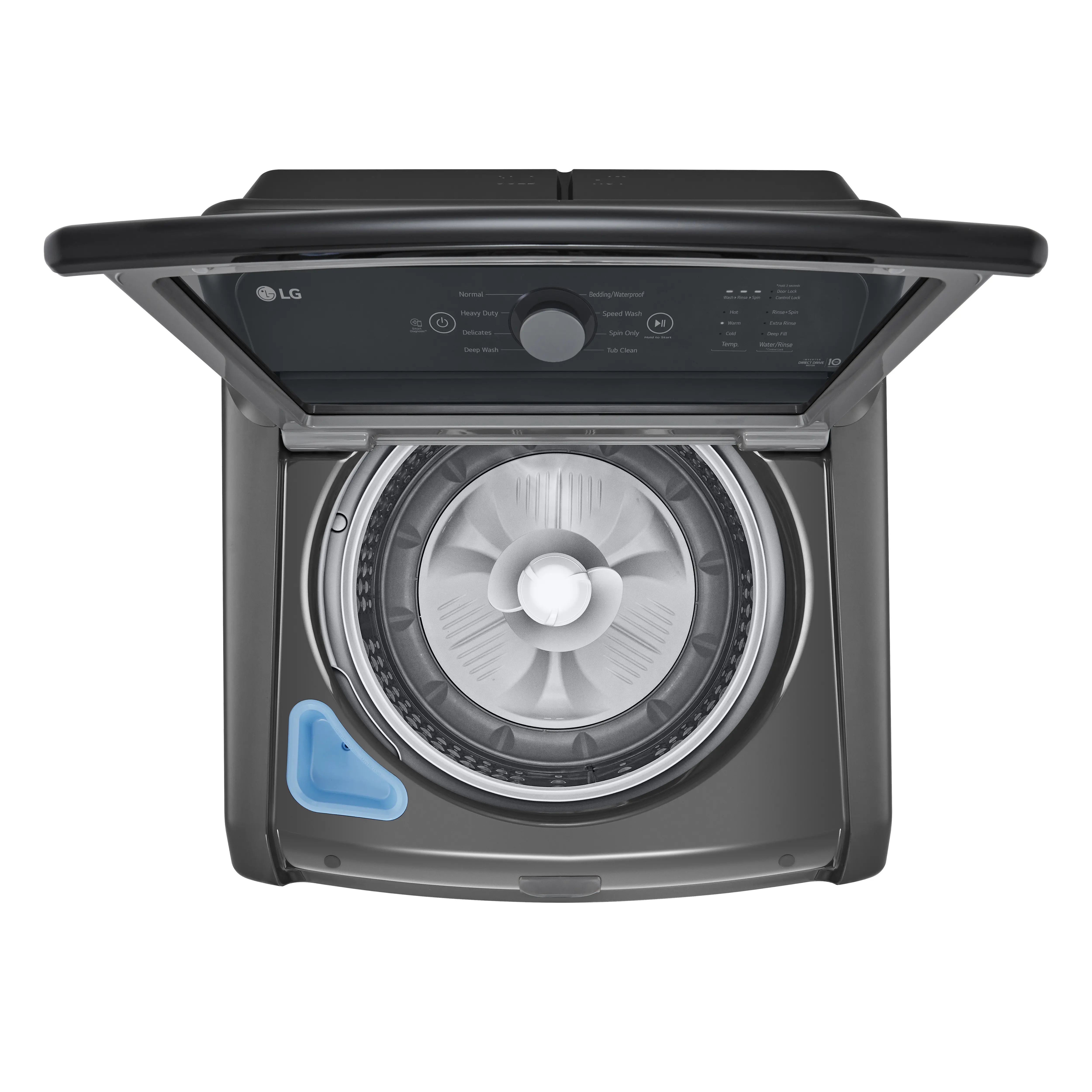 WT6105CM LG 4.1 cu. ft. Top Load Washer with Agitator and SlamProof® Glass Lid - Monochrome Gray-7