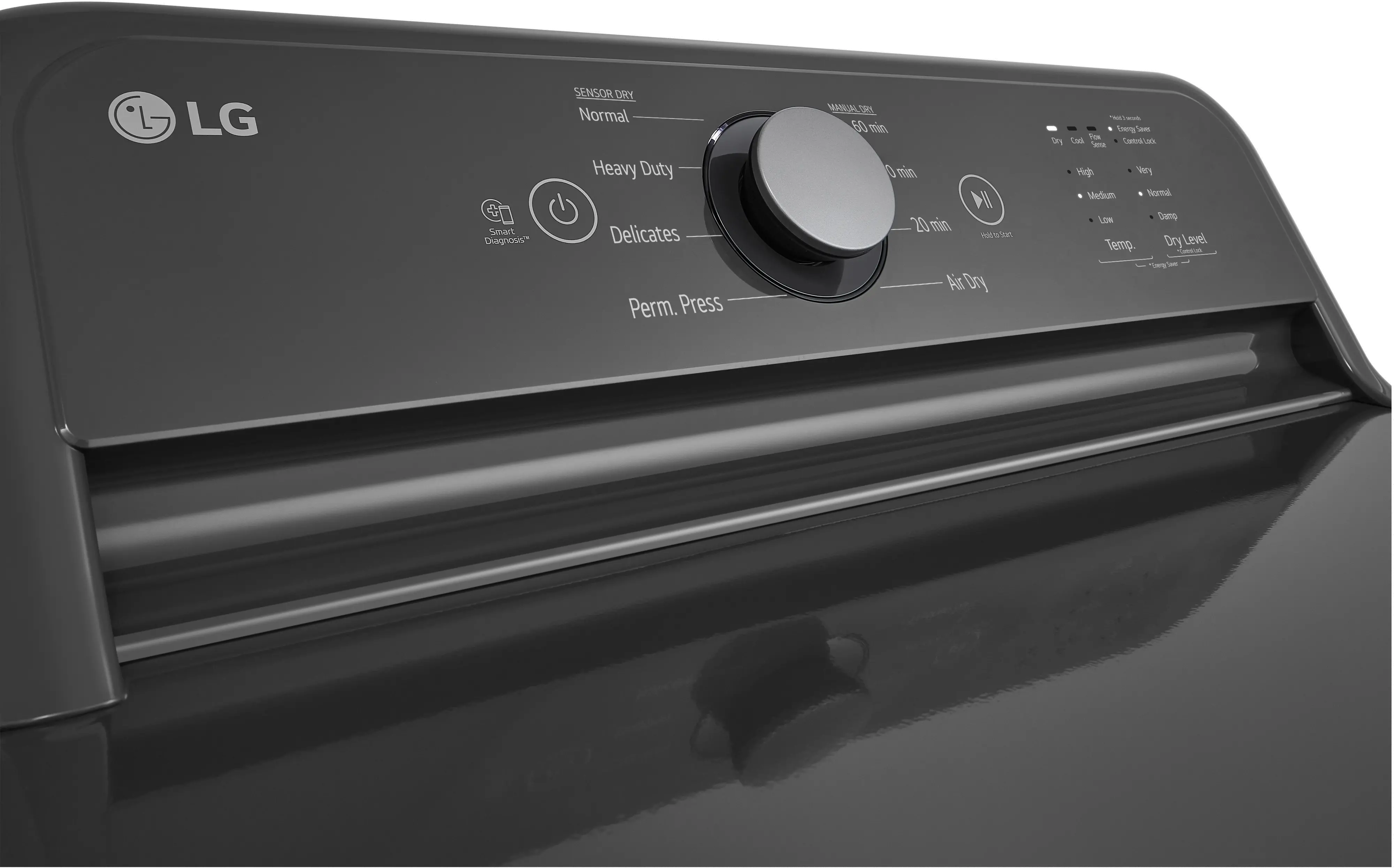 DLE6100M LG 7.3 Cu Ft Electric Dryer - Monochrome Gray-8
