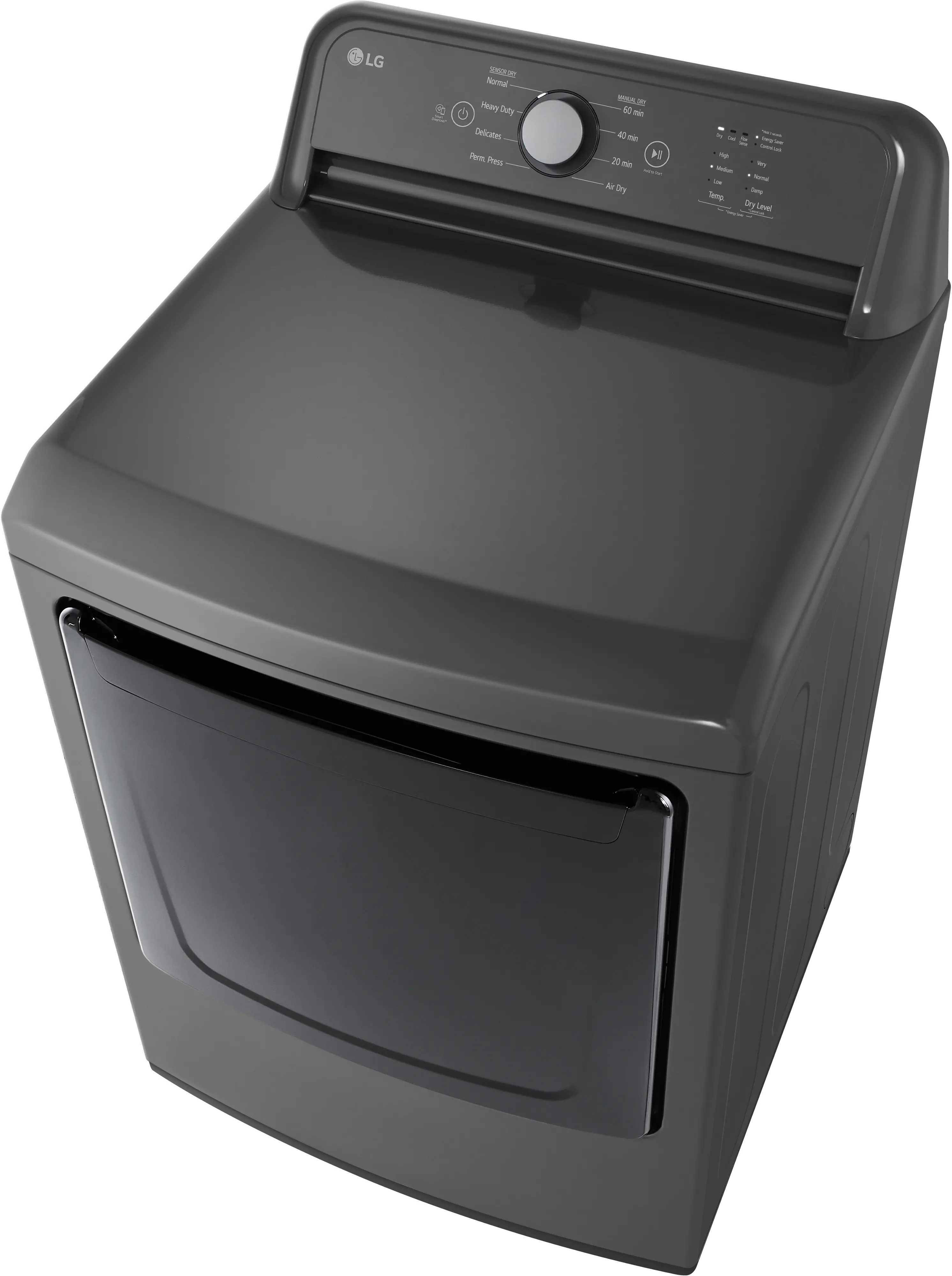 DLE6100M LG 7.3 Cu Ft Electric Dryer - Monochrome Gray-9