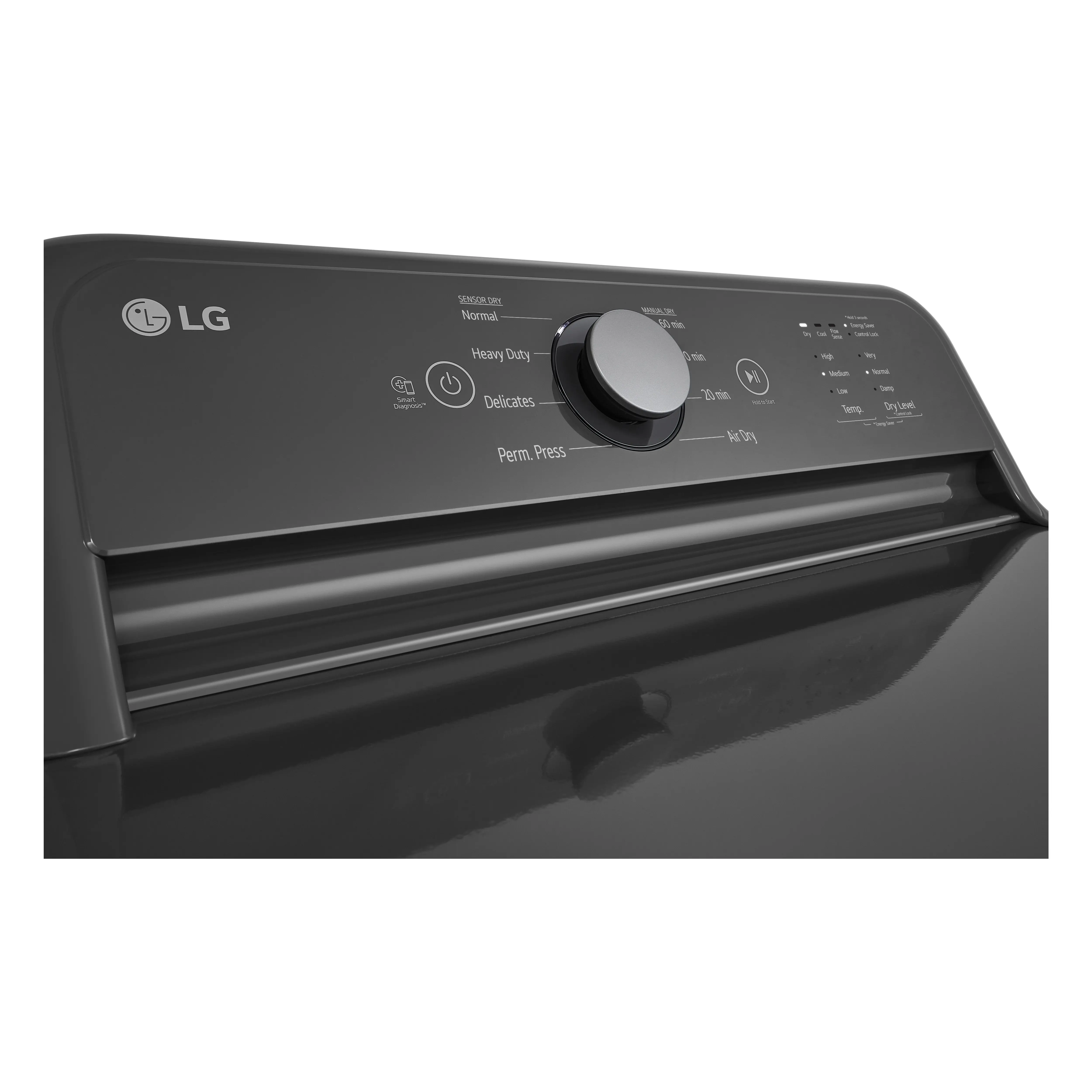 DLG6101M LG 7.3 Cu Ft Gas Dryer - Monochrome Gray-7