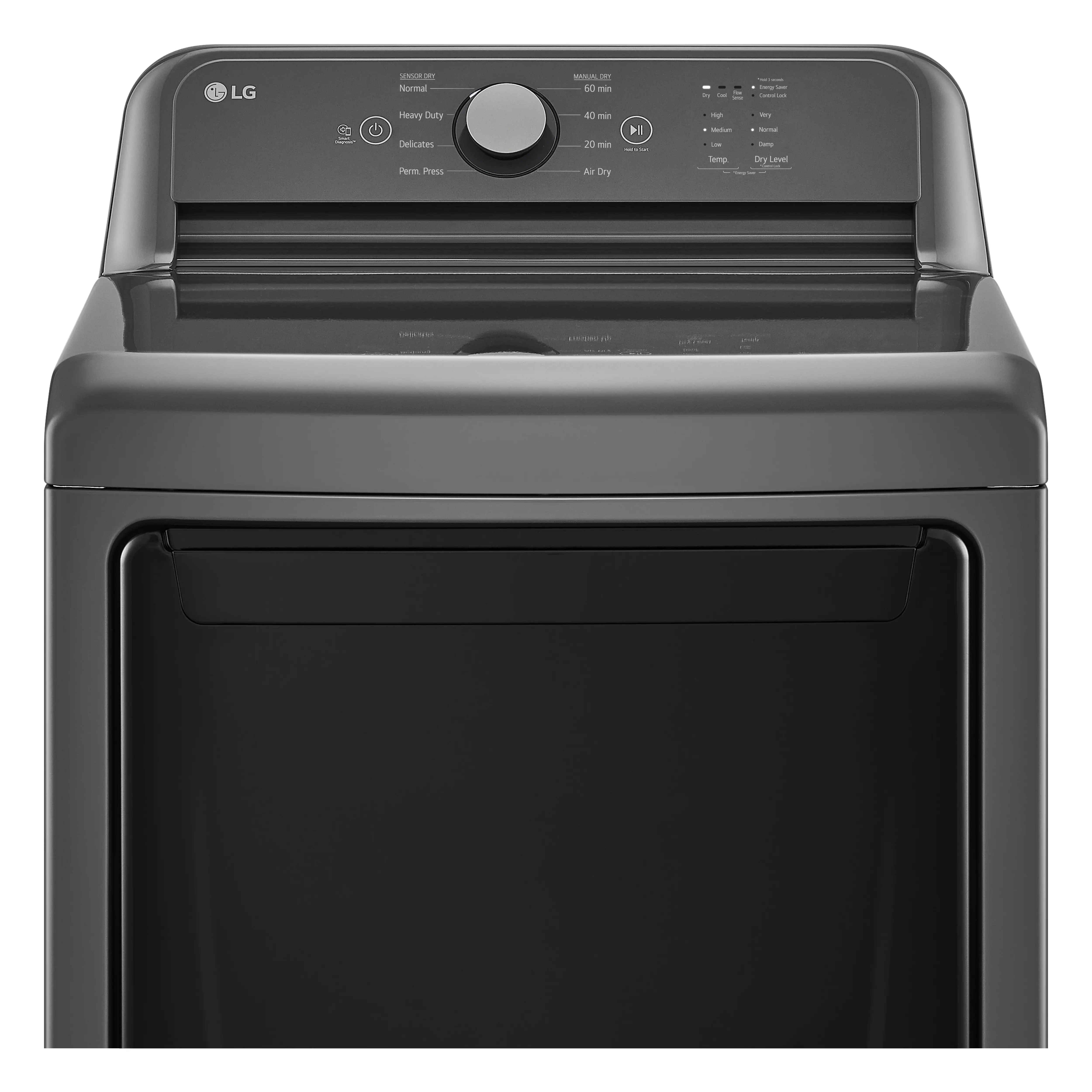 DLG6101M LG 7.3 Cu Ft Gas Dryer - Monochrome Gray-8