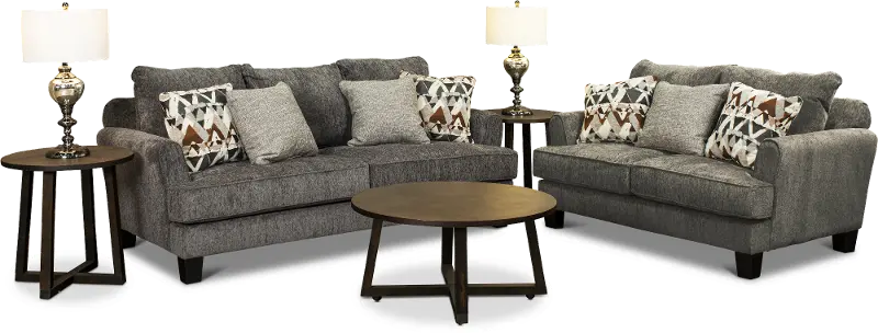 Bryn Gray 7 Piece Living Room Set