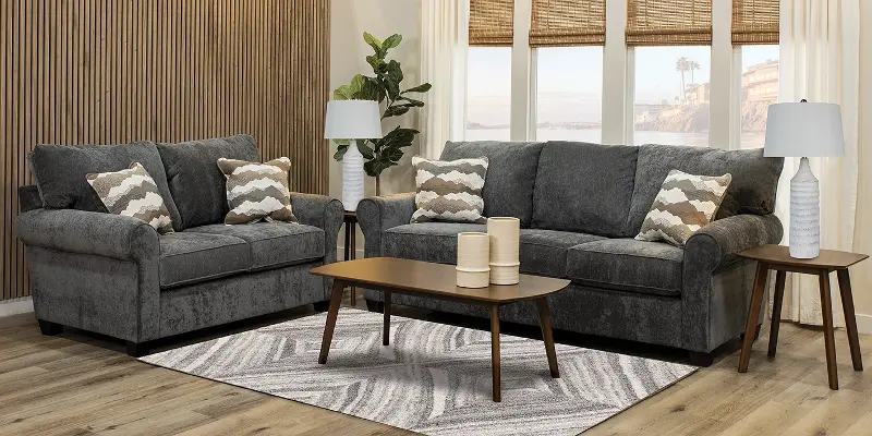 Seaside Gray 7 Piece Living Room Set
