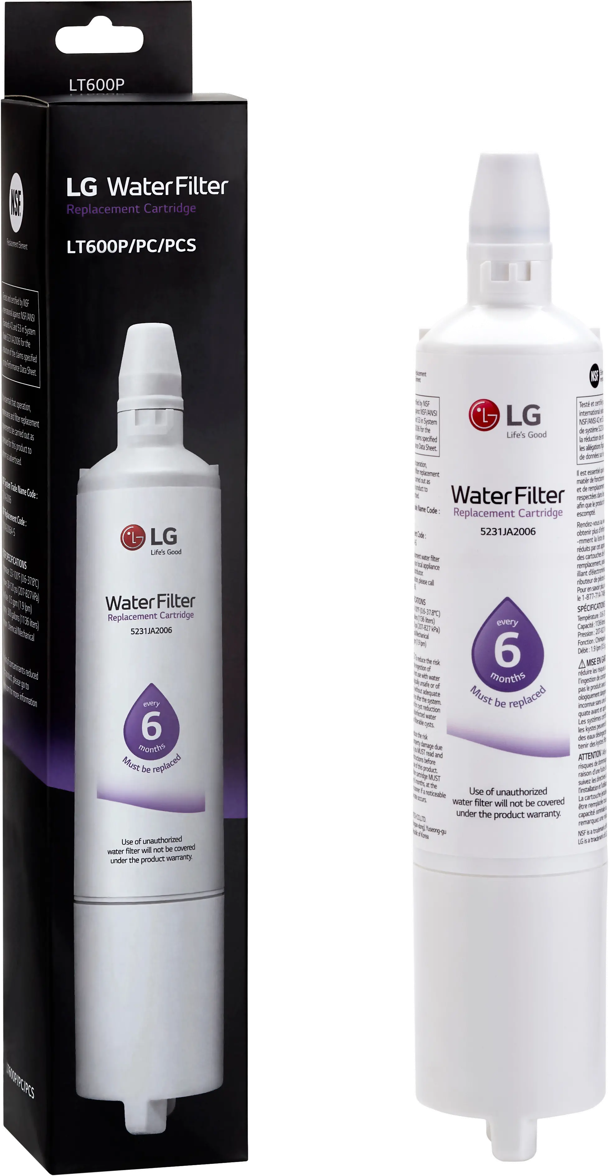 LT600P LG Replacement Water Filter - LT600P-1