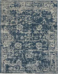 1201RS08001000400/MAKRANA-8X10 Makrana 8 x 10 Vintage Blue Area Rug