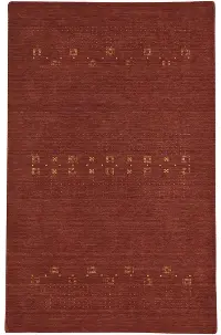 3495RS08001000800/GABBESH-8X10 Simply Gabbeh 8 x 10 Adobe Red Area Rug