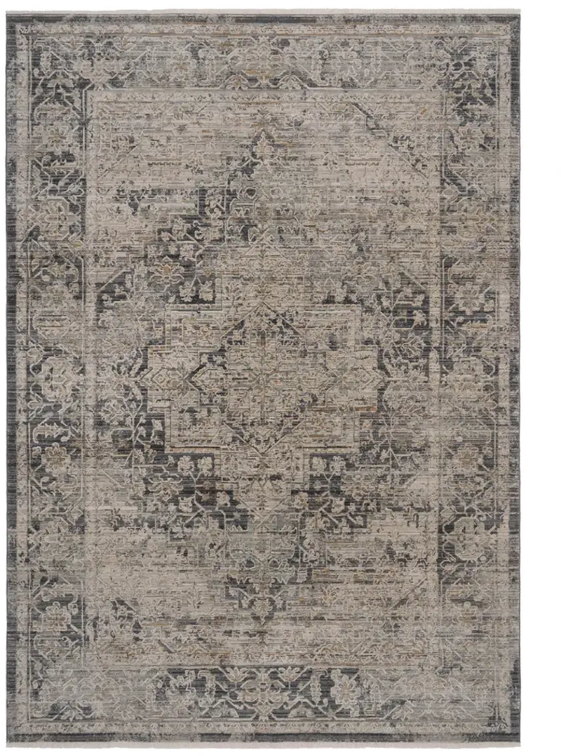 Zenith-Heriz 5 x 8 Smoke Gray Area Rug