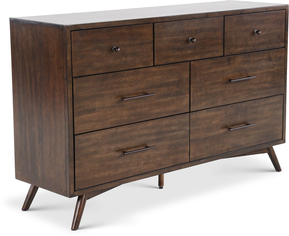 Robin Mid-Century Modern Walnut Brown Dresser