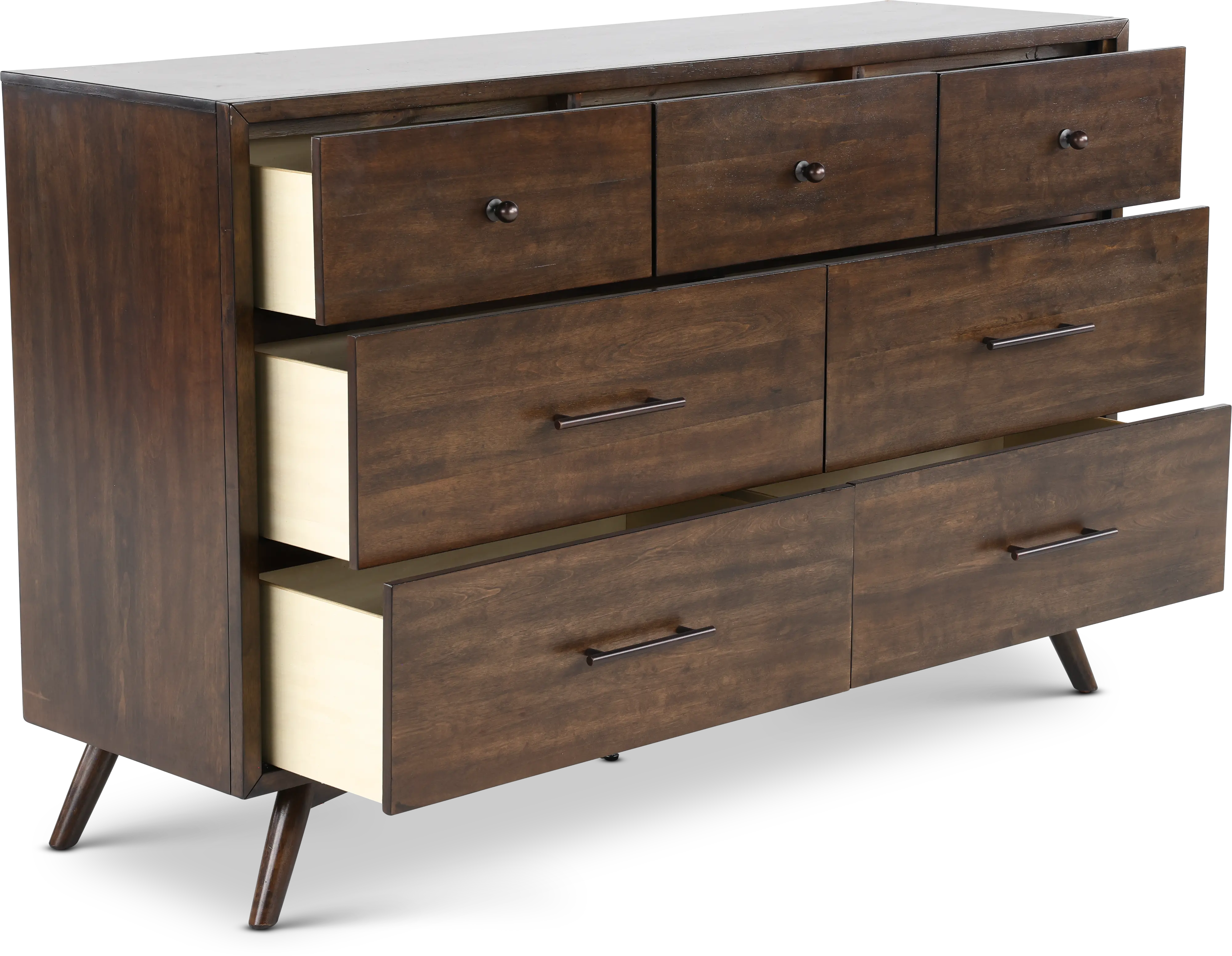 Robin Mid-Century Modern Walnut Brown Dresser-5