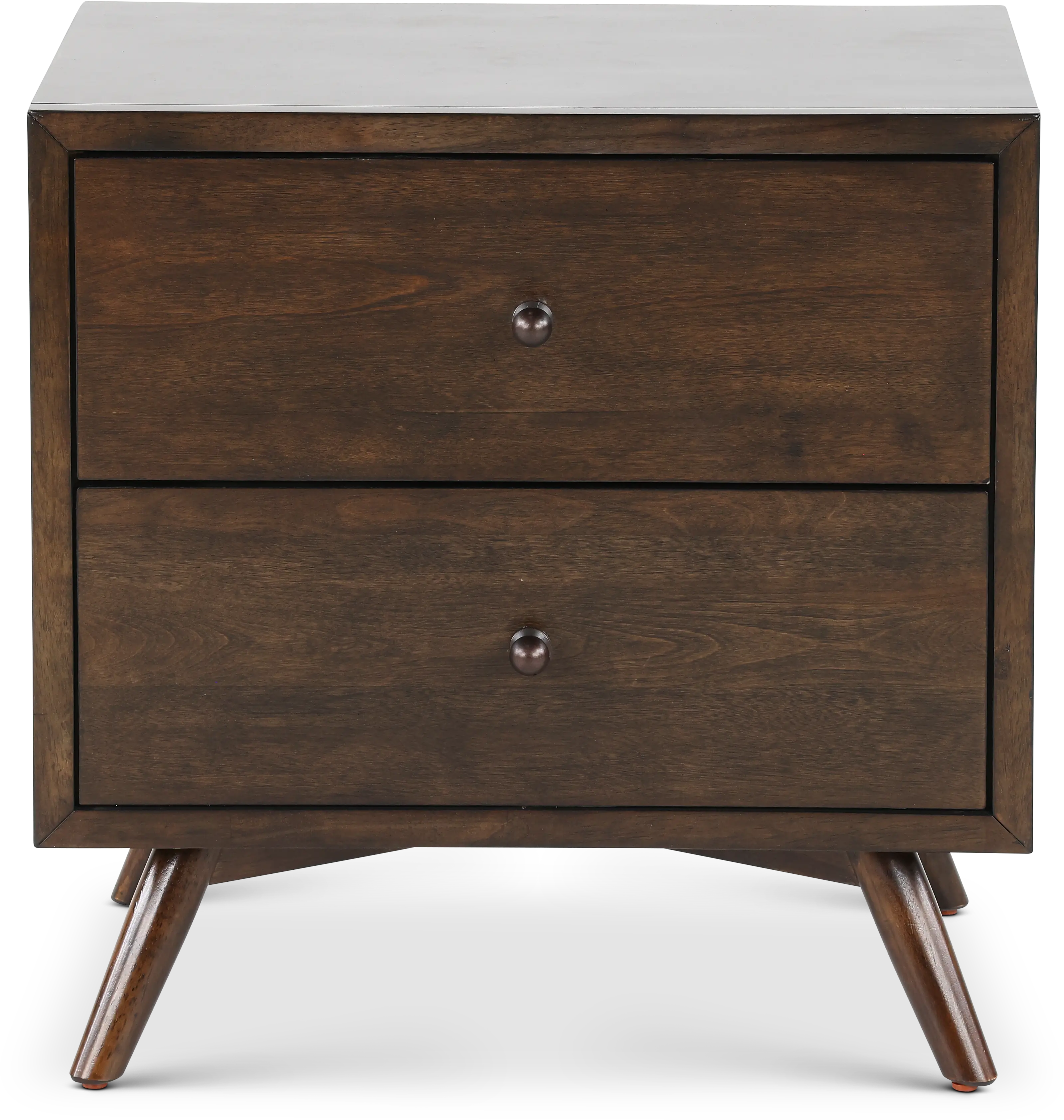 Robin Mid-Century Modern Walnut Brown Nightstand-2
