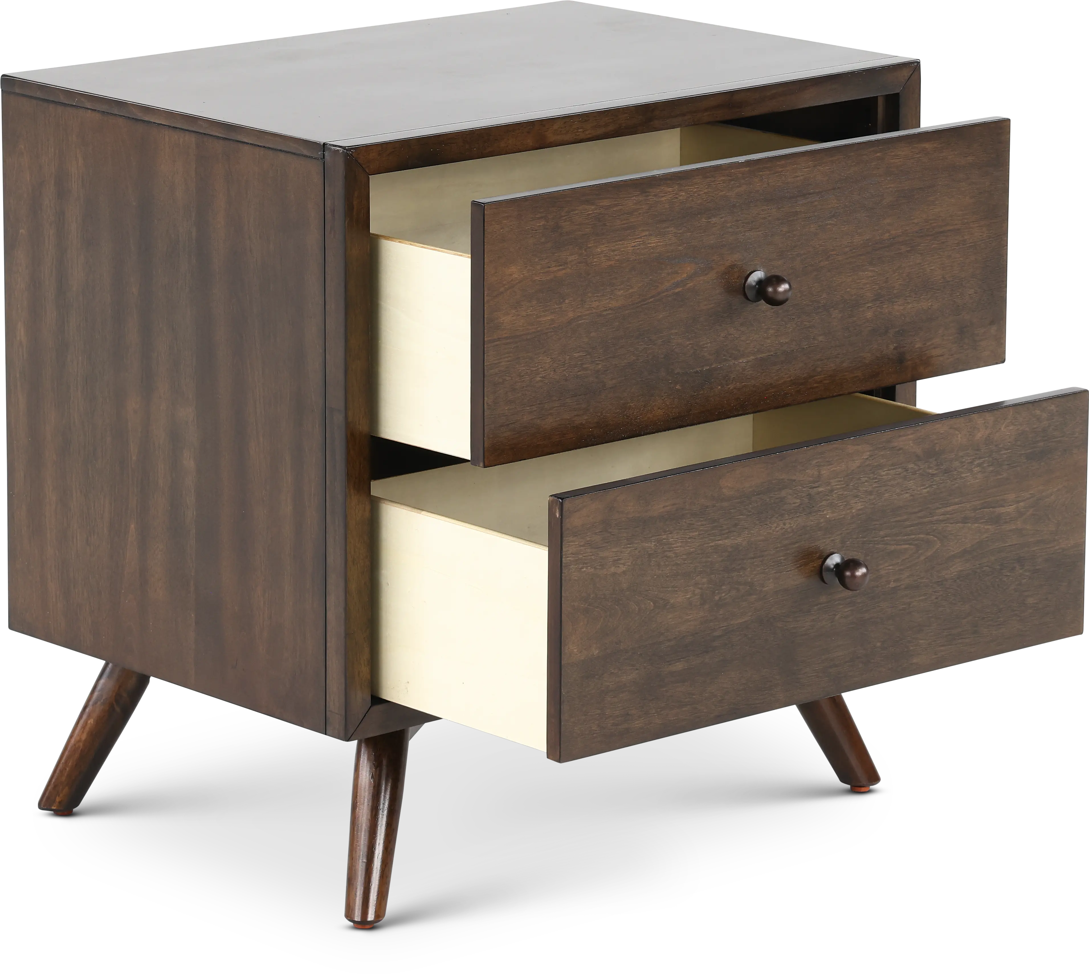 Robin Mid-Century Modern Walnut Brown Nightstand-5